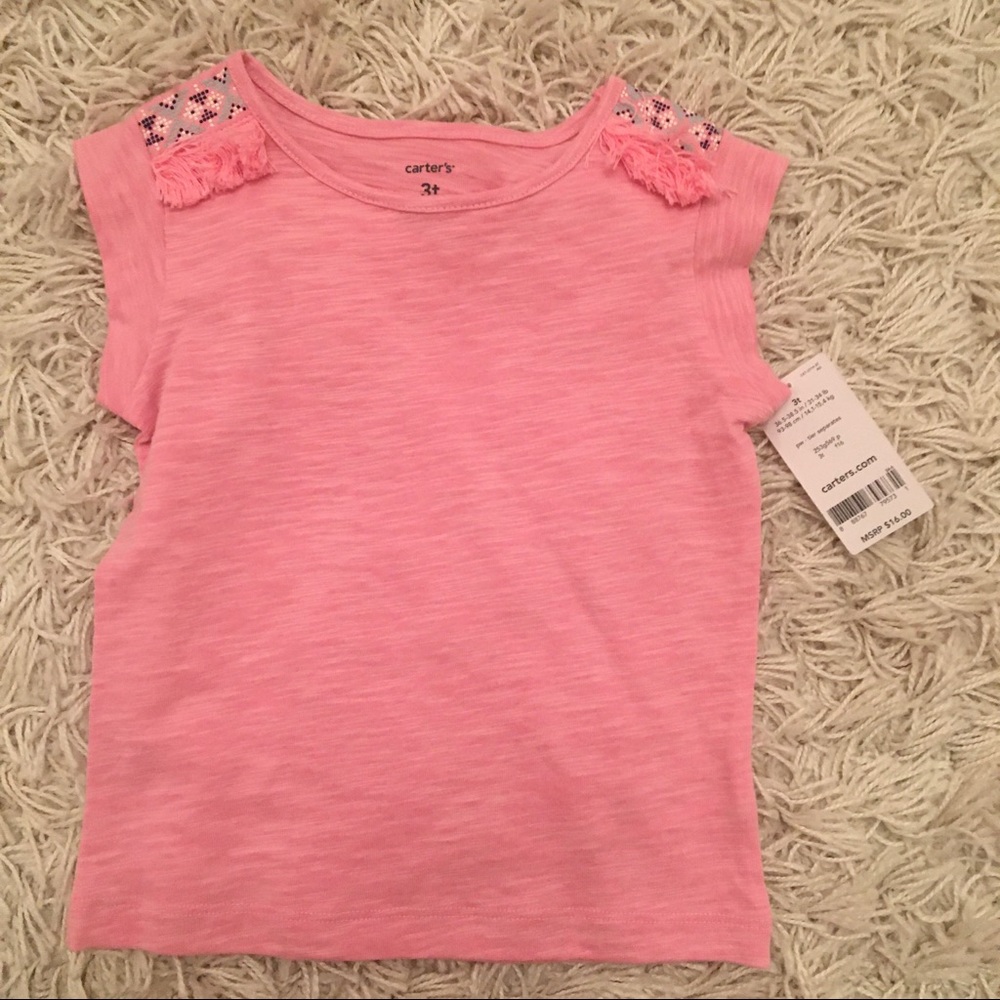 Carter’s 3T pink tshirt, NWT